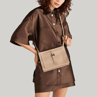 Baxter Nylon Crossbody (Malbec)- Designer leather Handbags