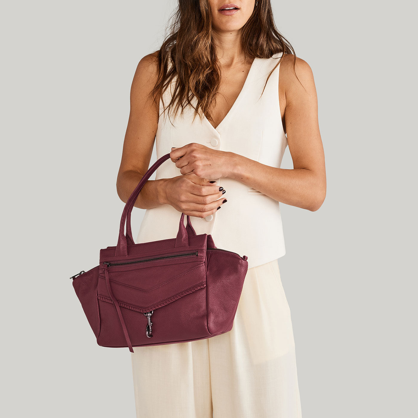 Trigger Satchel Malbec Designer leather Handbags Botkier New York