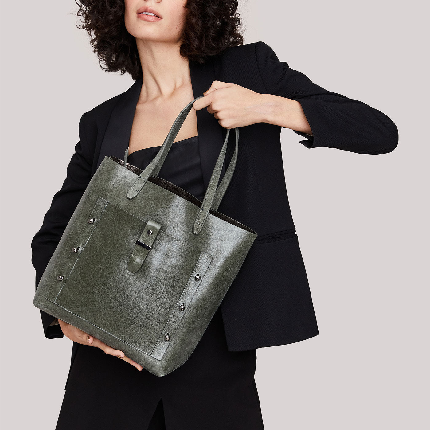 Soho Bite Size Tote GREIGE  Designer leather Handbags  Botkier New York