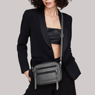 Chelsea Camera Crossbody (Black)- Designer leather Handbags